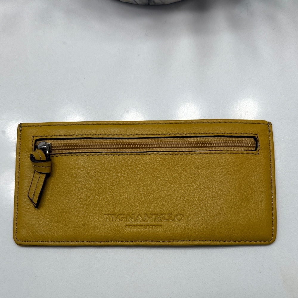 Tignanello Ochre Leather Wallet